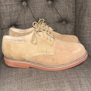 Duck Head Light Brown Suede Oxfords men's 9 4E